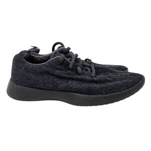 Allbirds Women's 7 Wool Runners Sneakers Shoes Lace Up Black Charcoal